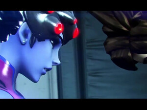 Tracer согласилась попробовать на вкус член Widowmaker из игры ОверВотч