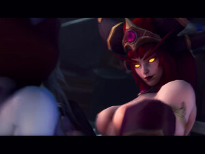 Ее королева - Алекстраза / сильвана World Of Warcraft Futanari