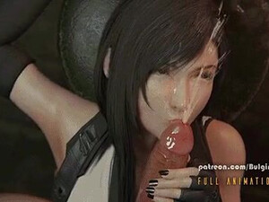 Facial Deepthroat Cumshot Blowjob Animation 3D GIF