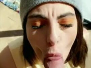 Deepthroat Cum Swallow Cum In Mouth Blowjob Big Tits Alexa Pearl GIF