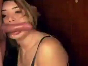 Wife Sloppy MILF Lips Face Fuck Deepthroat Blowjob GIF