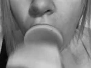 Spit Huge Dildo Dildo Deepthroat GIF