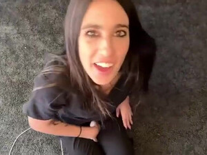 Tattoo Pretty Petite OnlyFans Homemade Girlfriend Gagging Face Fuck Deepthroat Cumshot Couple Blowjob Big Dick GIF