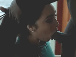 Karlee Grey Interracial Hair Pulling Deepthroat Blowjob Big Dick BBC GIF