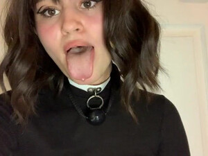 Spit Doll Ball Gagged BDSM GIF